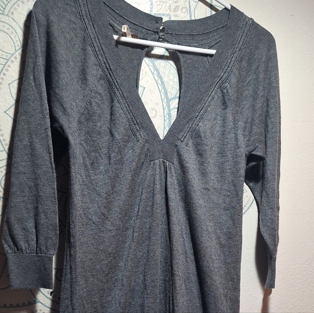 M Free People  Gray Knit Dress